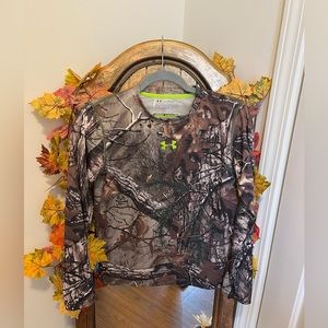 Boy Under Armour Heat Gear Active Wear Camo